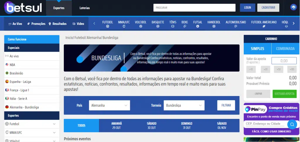 Código promocional Betsul