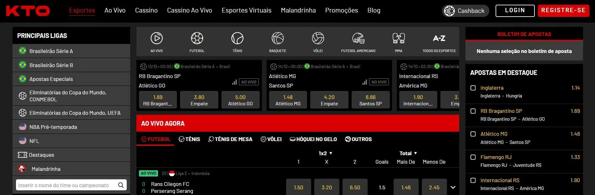 Código promocional KTO - esportes