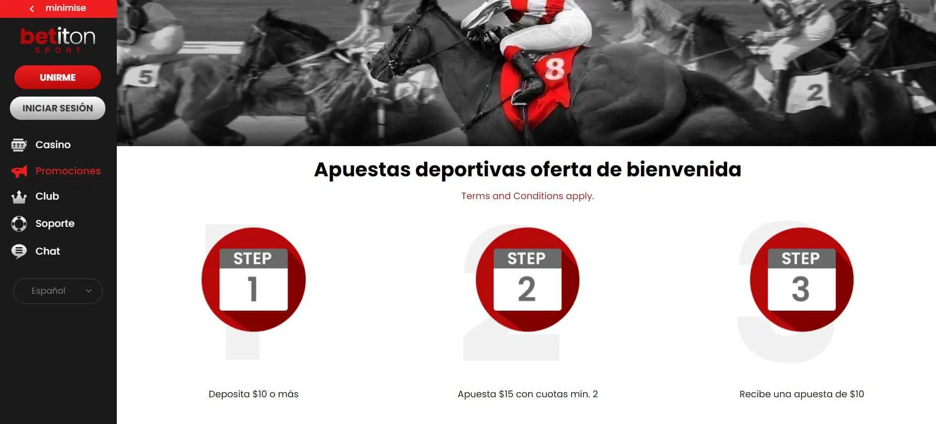 Código promocional betiton sports