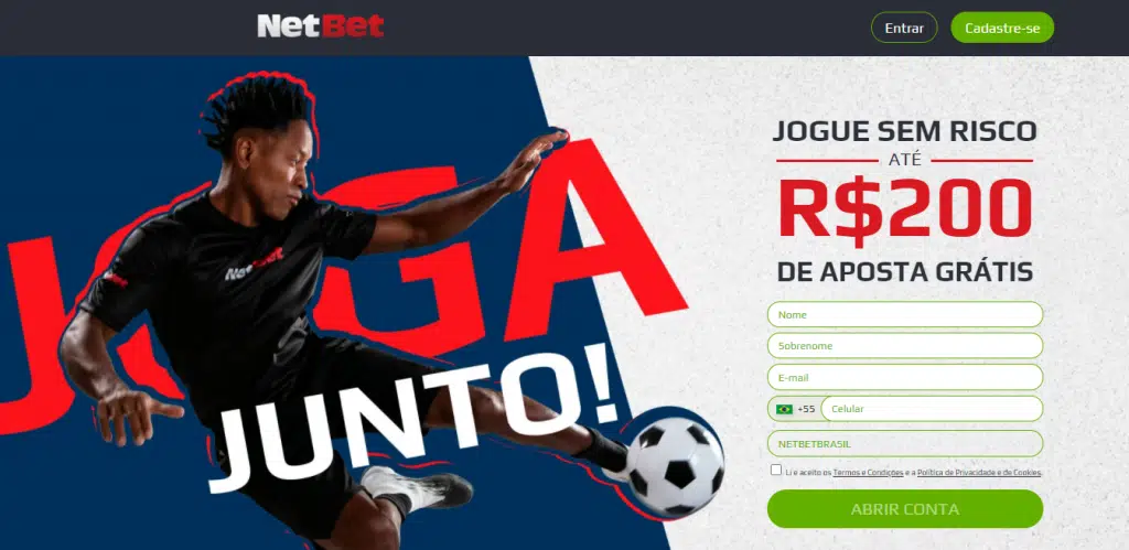 código de bônus Netbet