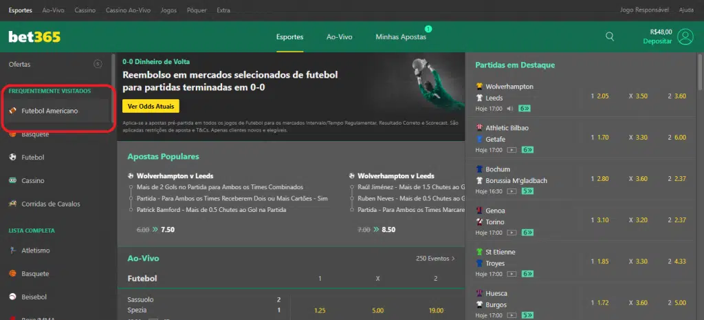 bet365 nfl