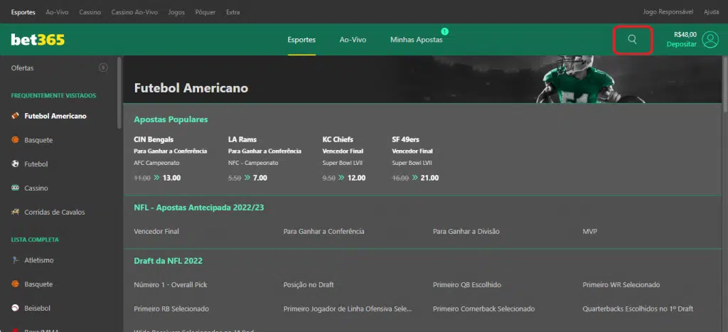 bet365 nfl